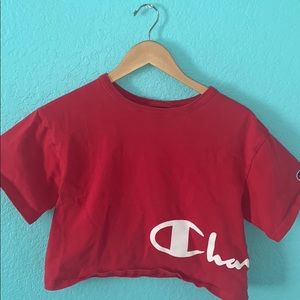 Champion Red Cropped Top